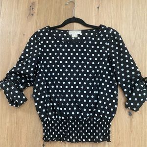 Michael Kors Polka Dots Top Size P